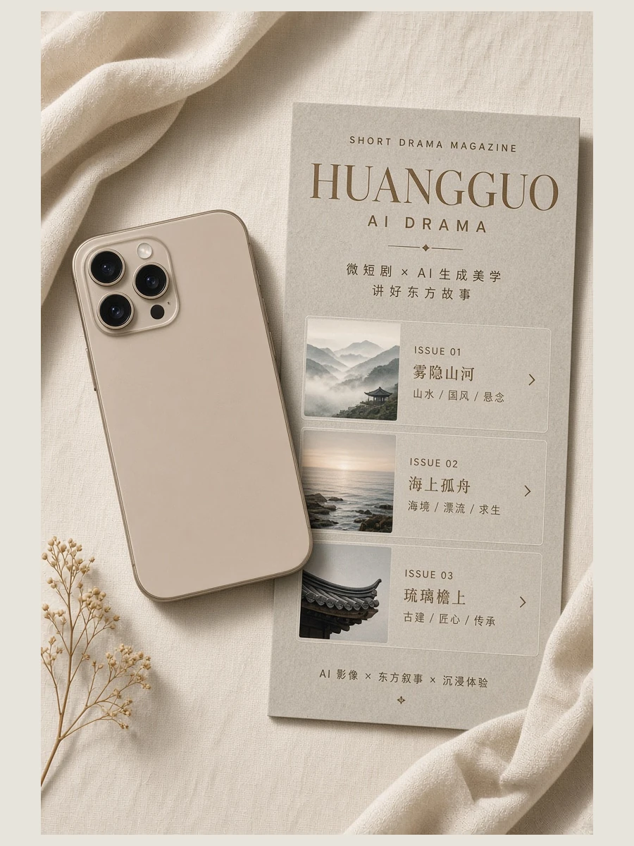 黄果ai短剧应用界面